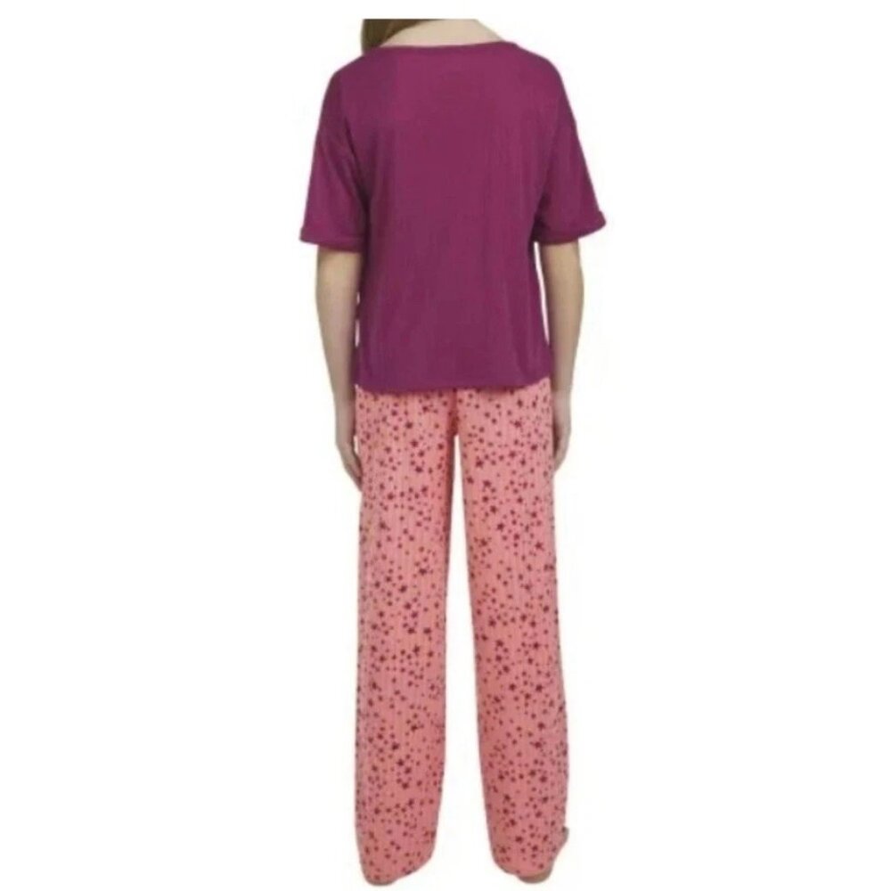 Girl's Lands End Youth 3 Piece Pajama Set Cami Tee Pants Size Large 14-16 - Picture 5 of 7